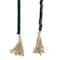 80" Bohemian Mango Wood Beads with Tassels Garland